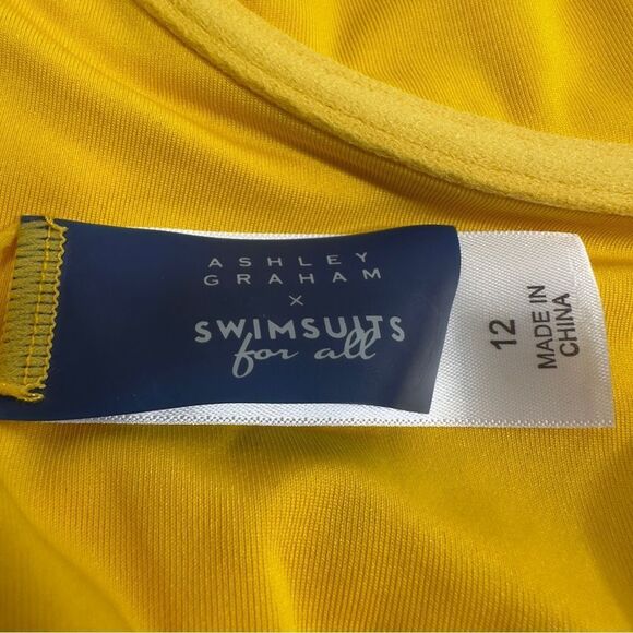 ASHLEY GRAHAM X‎ SWIMSUITS FOR ALL POLKA DOT HALTER ONE PIECE SWIMSUIT 12 - Picture 5 of 8